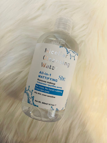 Micellar Cleansing Water- Blue Mattifying