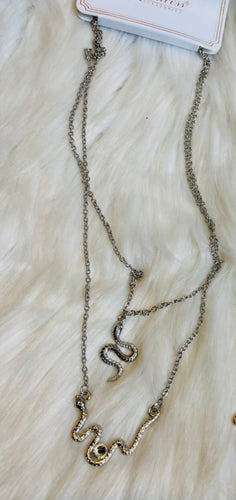 Silver Snake Necklace