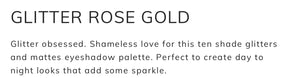 Trend Beauty Glitter Rosegold Palette