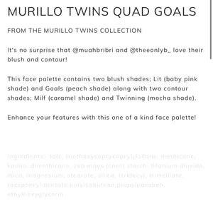 Beauty Creations Murillo Twins Quad Goals