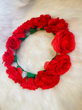 Load image into Gallery viewer, Red Rose Head Band